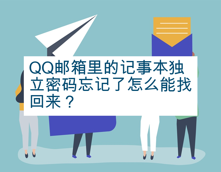 QQ邮箱里的记事本独立密码忘记了怎么能找回来？